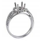 Intertwined MicropavÃ© Diamond Engagement Ring